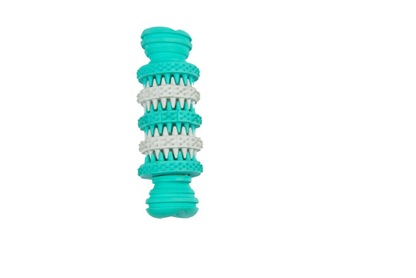 Чистка зубов жевательная игрушка для собак на белом фоне - Фото, изображение