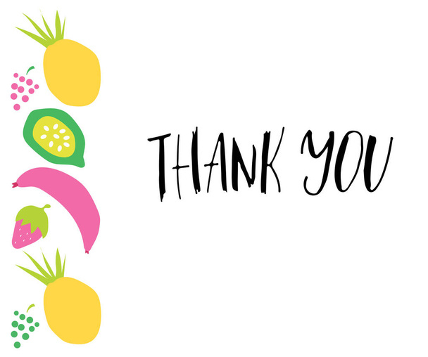 thank you  lettering, vector illustration  - Vector, Image