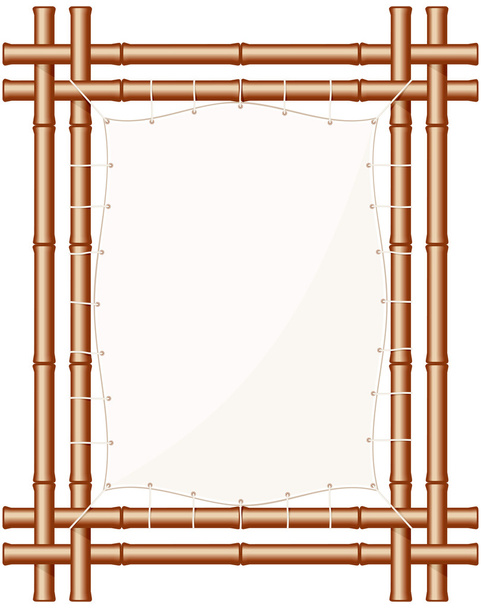 Bannière en bambou encadrée
 - Vecteur, image