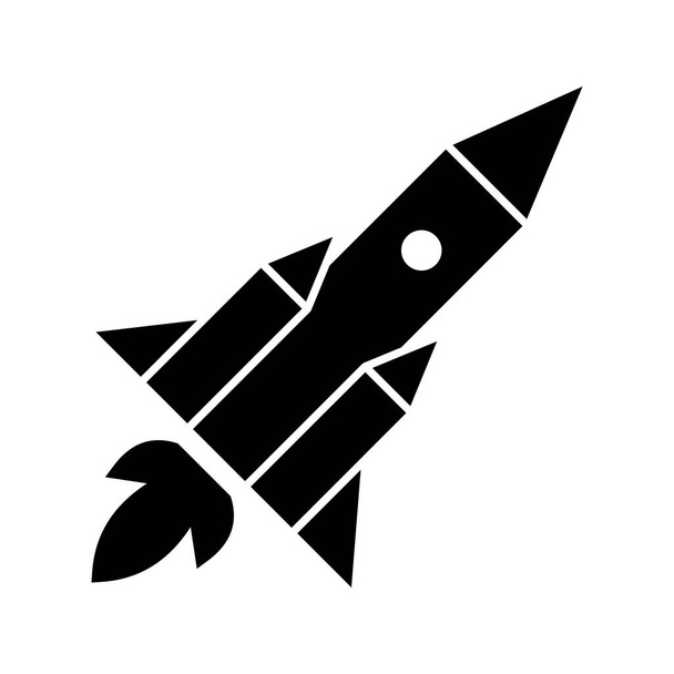 Ícone de vetor de míssil que pode facilmente modificar ou editar - Vetor, Imagem
