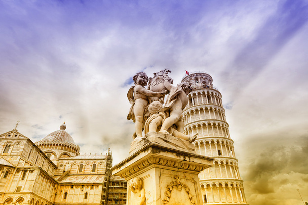 The Cathedral and Leaning Tower in Pisa - Foto, immagini