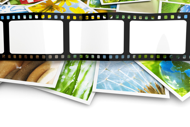 Stack di foto con pellicola bianca
 - Foto, immagini