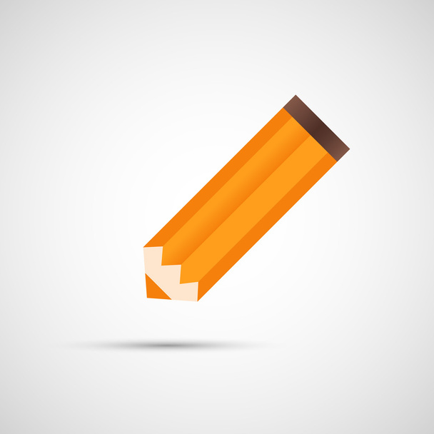 Pencil with shadow, eps - Vector, Image