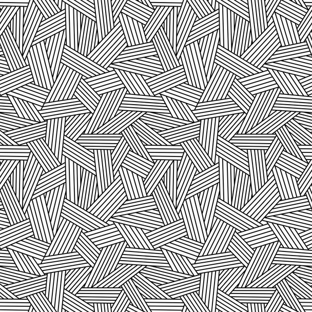 Seamless geometric abstract line pattern vector on black background for Fabric and textile printing, jersey print, wrapping paper, backdrops and , packaging, web banners - Vector, Imagen