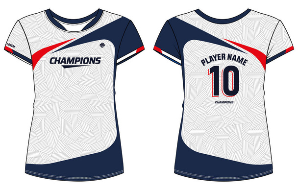 Sports t-shirt jersey design concept vector template, rhombus