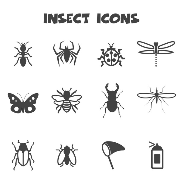 insect pictogrammen - Vector, afbeelding