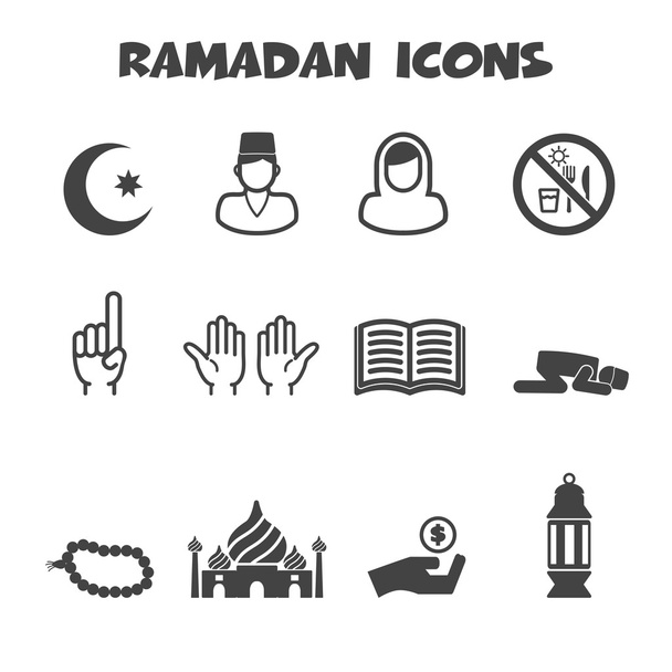 Ramadan-Symbole - Vektor, Bild