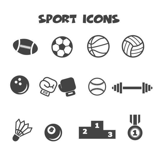 sportovní ikony - Vektor, obrázek
