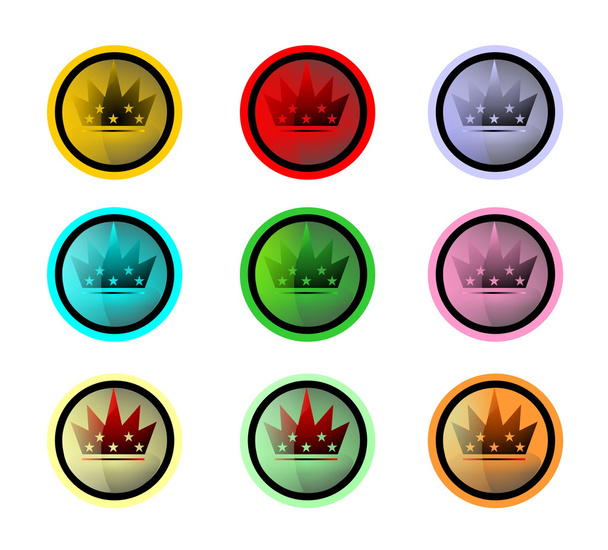 Buttons with crowns - Photo, Image