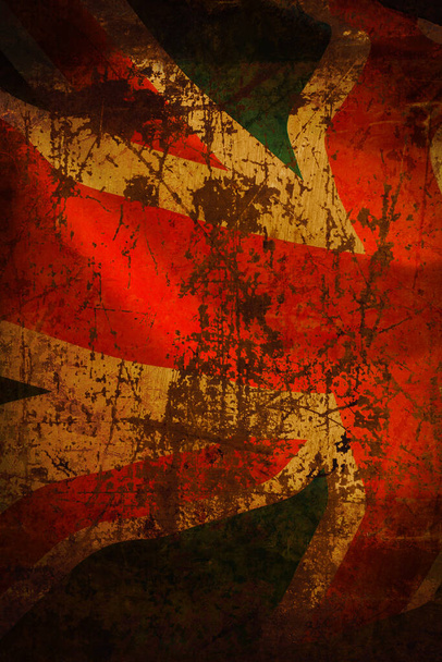Closeup of the national flag of the United Kingdom, Union Jack. - Photo, Image