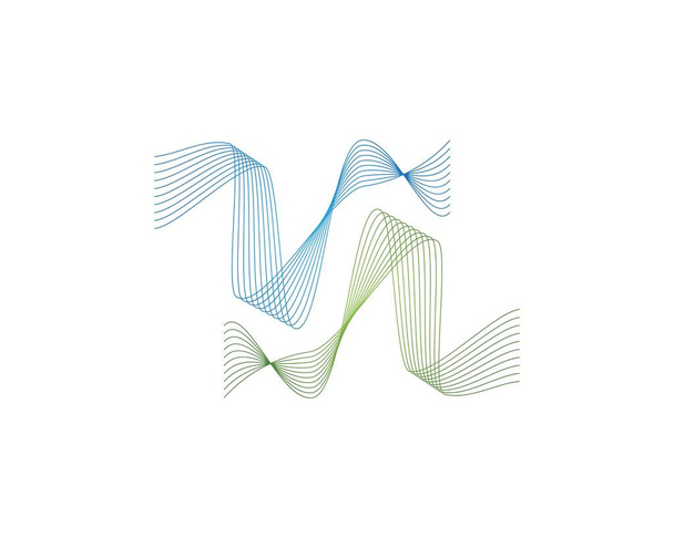 波のアイコンのロゴデザインベクトル  - ベクター画像