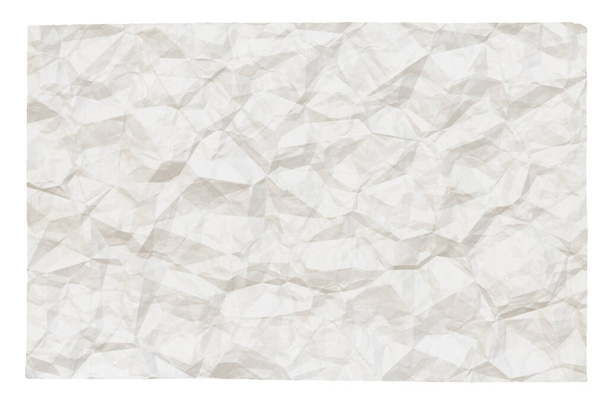 старая пустая скомканная бумага с копипространством, изолированным на белом фоне - Фото, изображение