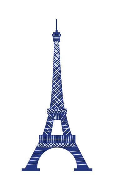 eiffel tower icon - Vector, Image