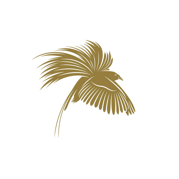 Illustrazione vettoriale del disegno di Birds of Paradise, Modello concettuale creativo del logo Birds of Paradise, icone dei simboli - Vettoriali, immagini