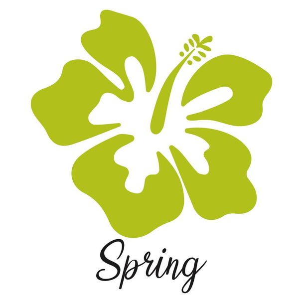 Conjunto de iconos de temporada de primavera. Ilustración vectorial símbolos. - Vector, Imagen
