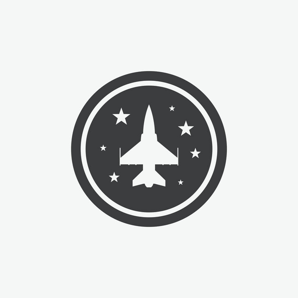 Air Force Flat Vector Icon - Vector, Image