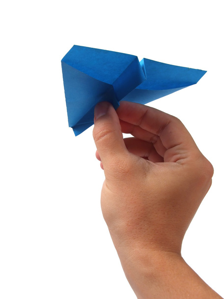 avião de origami
 - Foto, Imagem