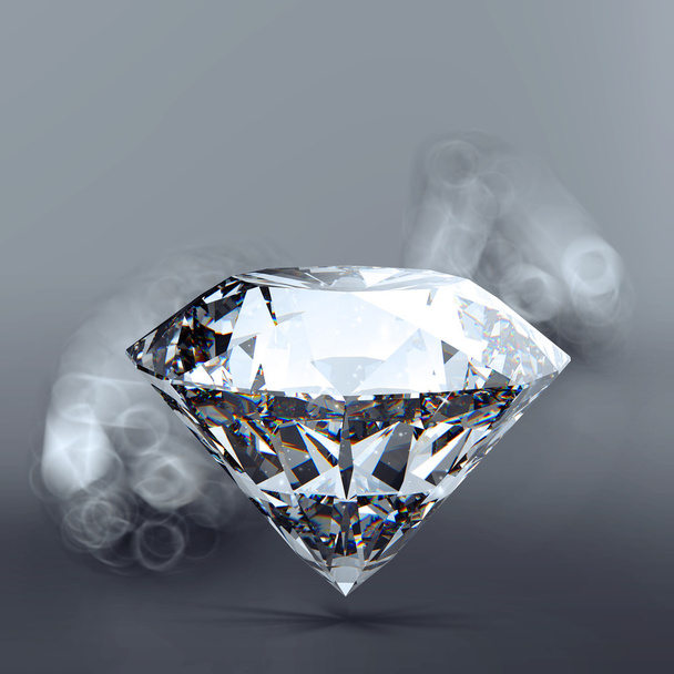 Diamanten 3D in der Zusammensetzung als Konzept  - Foto, Bild