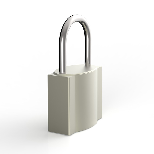 3d metal padlock as security concept  - Foto, Imagen