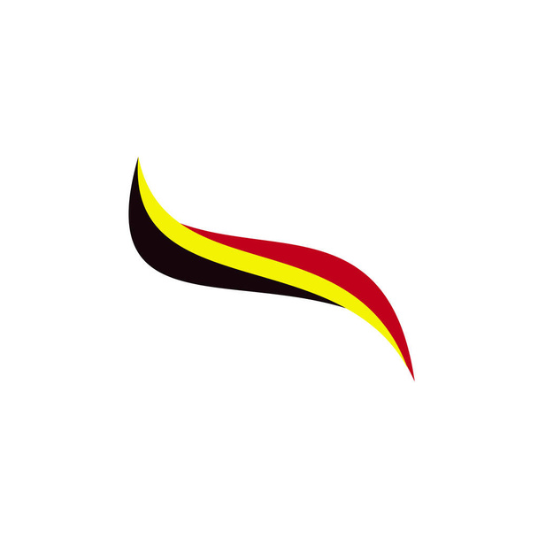 Belgien Flagge Logo Design Vektor-Vorlage - Vektor, Bild