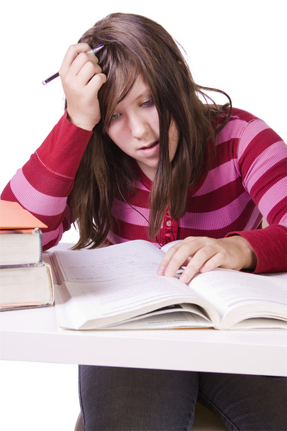 Молодий студент навчається на екзамени
 - Фото, зображення