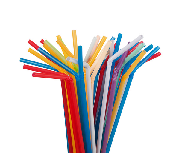 colour drinking straws - Foto, Bild