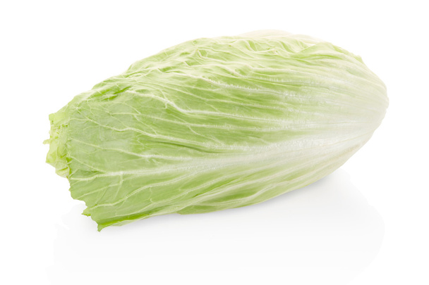 Chicory, Milan salad on white - Zdjęcie, obraz