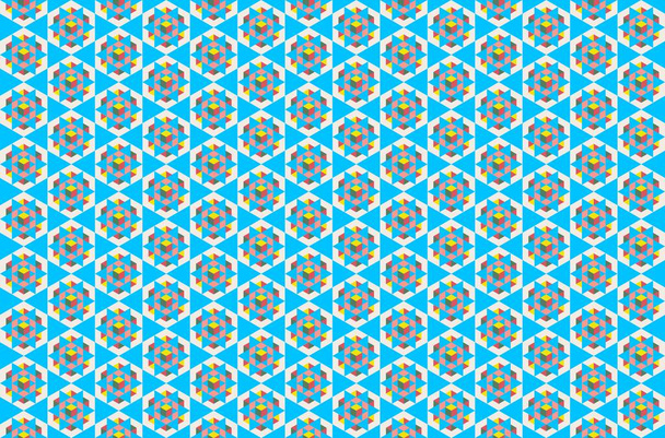 Fondo colorido moderno con patrón hexagonal - Vector, imagen
