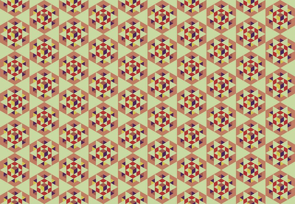 Fondo colorido moderno con patrón hexagonal - Vector, Imagen