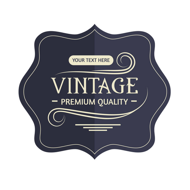 vintage label icon - ベクター画像