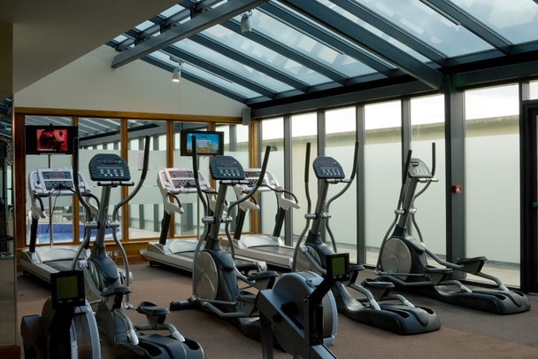 Gym with jogging simulators - Foto, Imagem