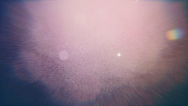 Crystal Optical Flare Film Dust Overlay Effect Vintage Abstract Bokeh and Light Leaks Photo with Retro Camera Defocused Blur Reflection Bright Sunlights. Use Screen Overlay Mode for Photo Processing. - Zdjęcie, obraz