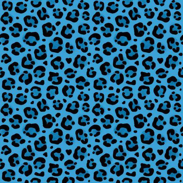 Nahtloses Tiermuster. Leopard heißen Sommer Hintergrund. Afrikanische Tapete, geeignet für Verpackung, Textil, Design. - Foto, Bild