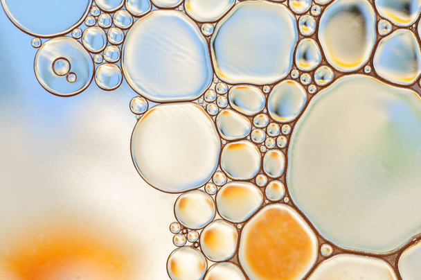 Színes absztrakt kép buborékokkal és színes kiemeléssel - Fotó, kép