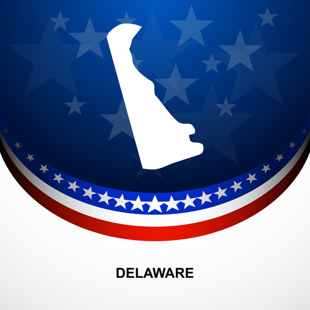 Delaware mapa wektor - Wektor, obraz