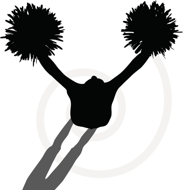 sagoma funky cheerleader - Vettoriali, immagini