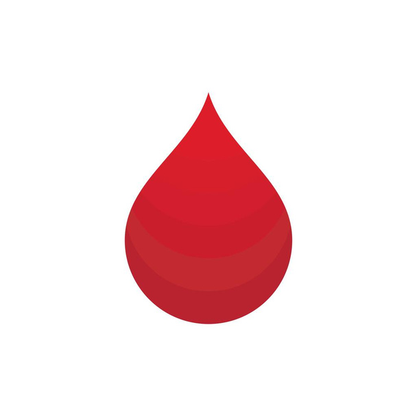 Sangre ilustración logo vector plantilla diseño - Vector, imagen