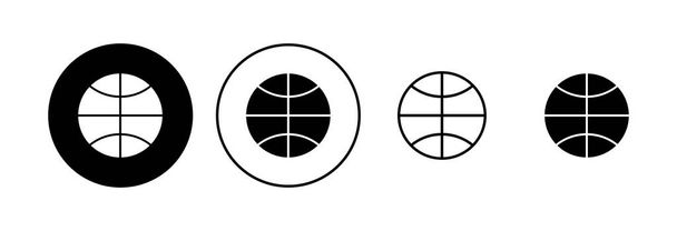 Set di icone da basket. Icona della pallacanestro. icona vettoriale logo basket - Vettoriali, immagini