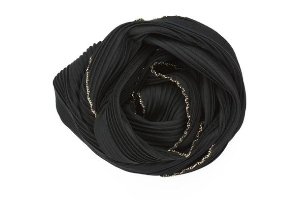 Черный шелковый шарф ассоциируется с розой
 - Фото, изображение