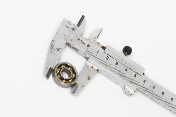 Calipers on the white background - Photo, Image