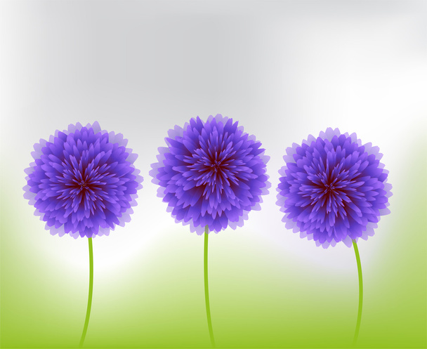 μπλε λουλούδια στη φύση - Διάνυσμα, εικόνα