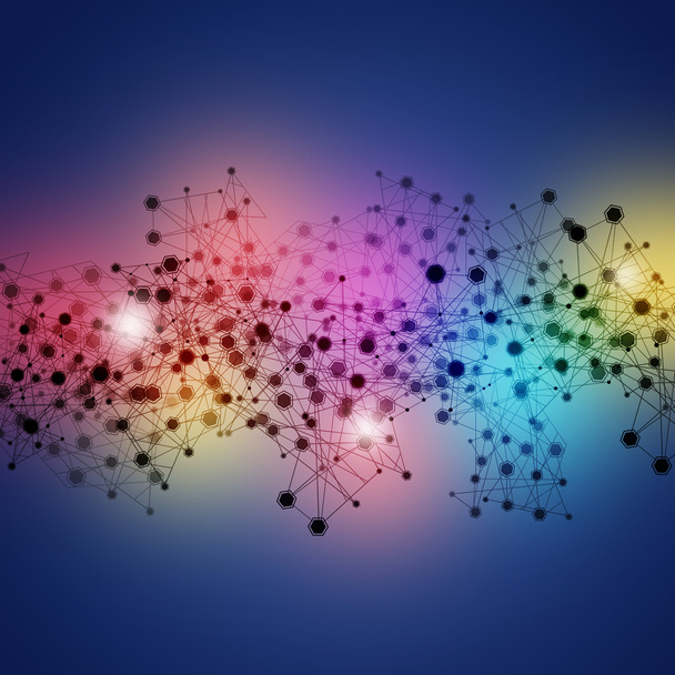 Fond de réseau abstrait coloré
 - Photo, image
