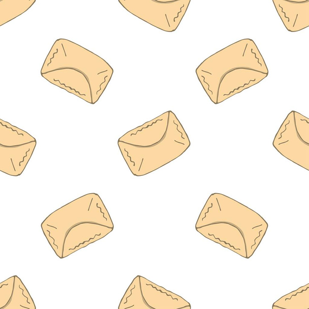 Seamless patterns. Envelope isolated on white background. Vector illustration. - Wektor, obraz