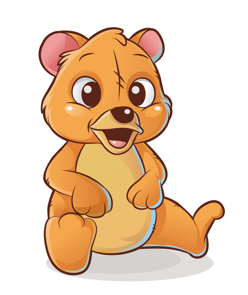 Happy bear - Вектор, зображення