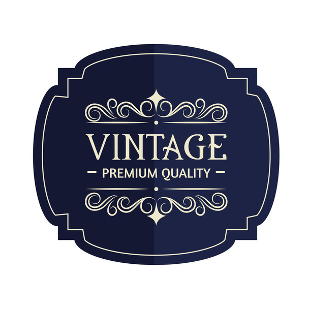 label vintage icon - Vector, Image