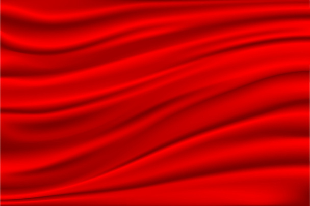 抽象的なベクトル テクスチャー、赤い絹 - ベクター画像