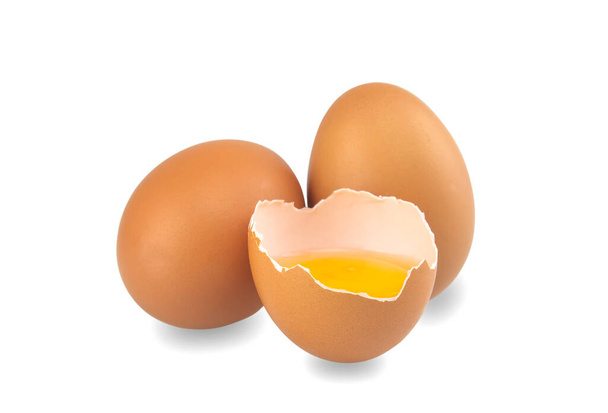 huevos aislados sobre fondo blanco - Foto, Imagen