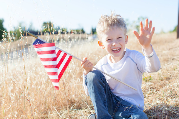 boy celebrating independence day - Fotó, kép
