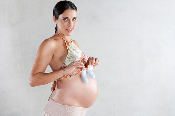 atrakcyjna kobieta w ciąży - Zdjęcie, obraz