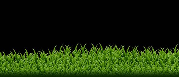 Bordo verde erba impostato. Illustrazione vettoriale - Vettoriali, immagini